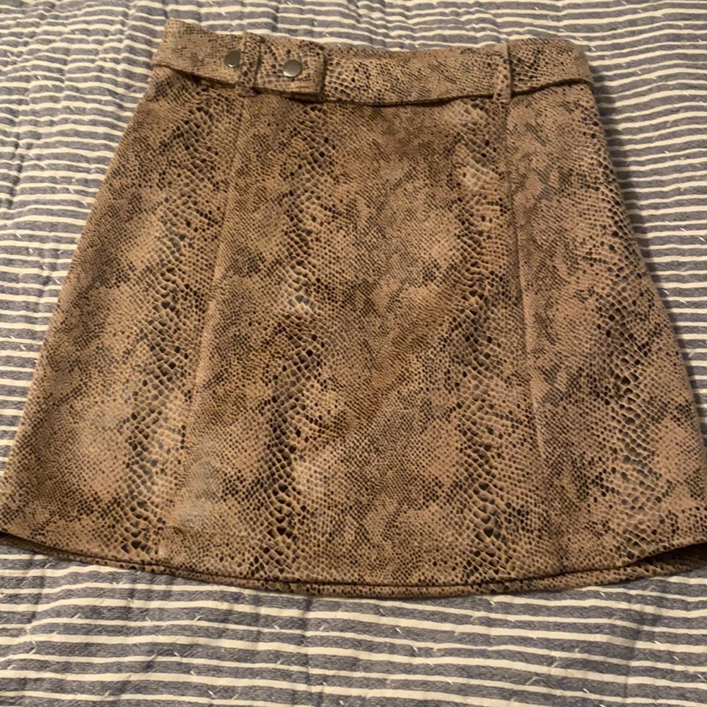 Cheetah print mini skirt